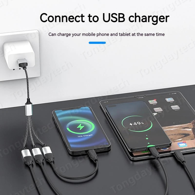 Multi USB Hub Extensions 4 Port Type C Hub USB Splitter Fast Data Transmission OTG Adapter For Computer Xiaomi Macbook Pro Air