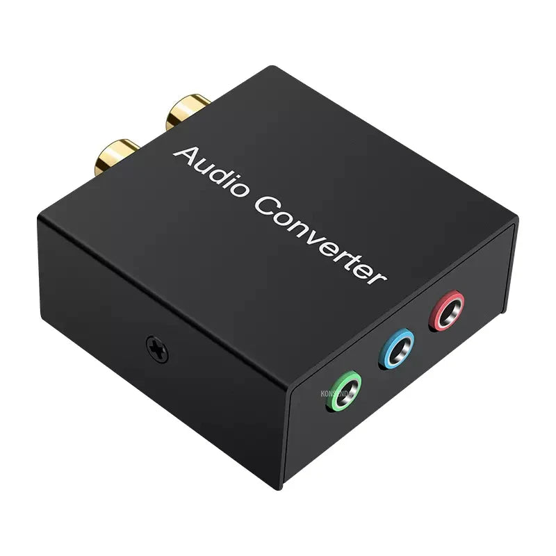 5.1 Audio Console Adapter Stereo RCA to 3 x 1/8 (3.5mm) Jack Bi-directional 3.5mm to L/R Conversion for 5.1 Multimedia Speaker