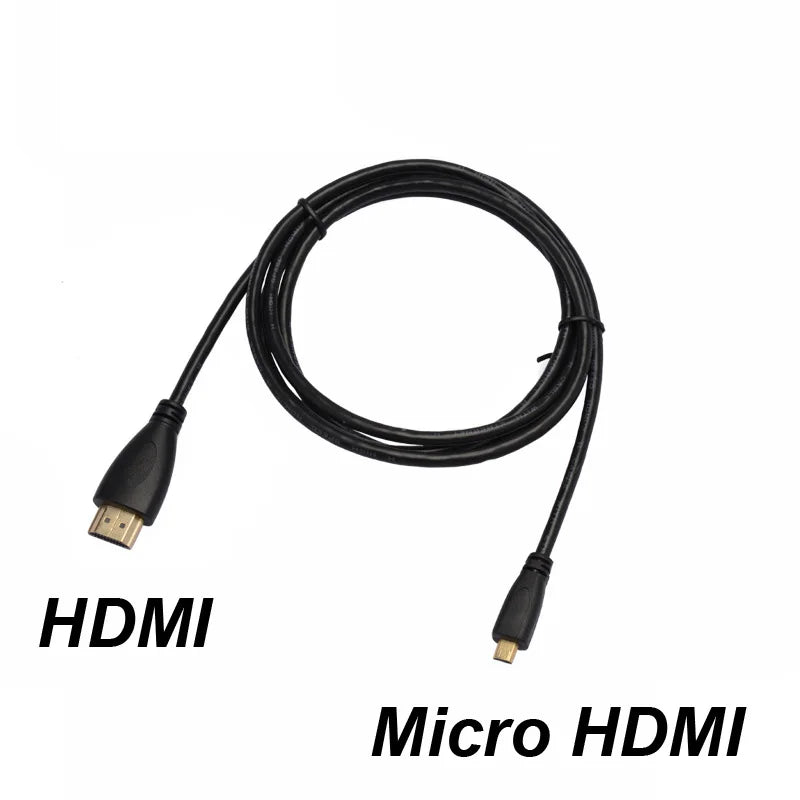 Nylon Braid 4K 60HZ TPU HDMI 1080P Micro Mini TO HDMI-Compatible Extension Male Cable For Camera PS3/4/5 Projector TV Box Laptop