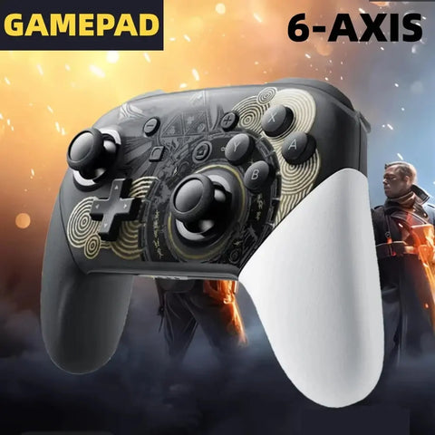 Wireless Bluetooth Gamepad for Switch Pro Controller Wake Function Joystick 6-Axis Gyro Handle HD Vibration for PC Game Console