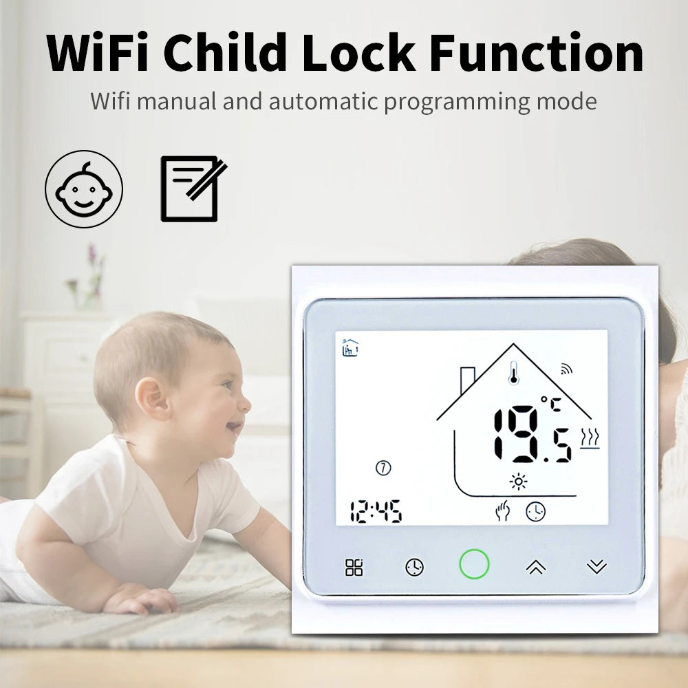 Tuya Smart Life WiFi Room Thermostat Electric Floor/Water Heating/Gas Boiler Temperature Controller for Alice Alexa Google Home