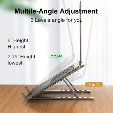 Foldable Laptop Stand Aluminium Notebook Stand Portable Laptop Holder Tablet Stand Computer Support For MacBook Air Pro ipad