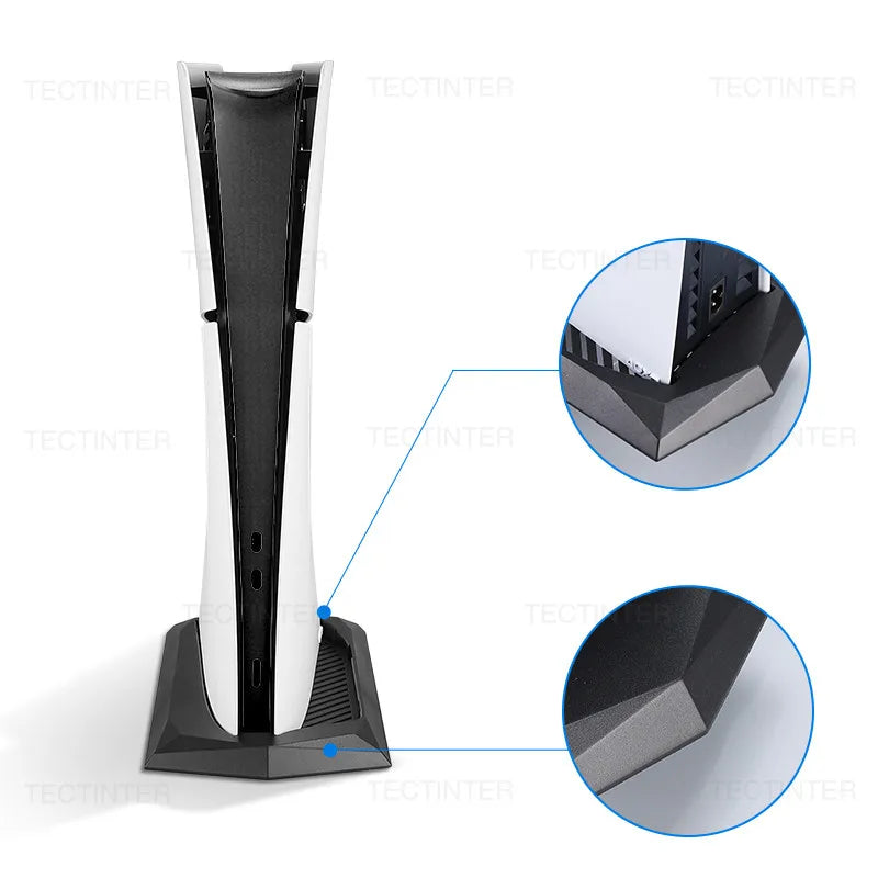 Vertical Stand For Playstation 5 Slim Console Cooling Bracket Holder Non-Slip Soporte Base For PS5 Slim Accessories Disc Digital