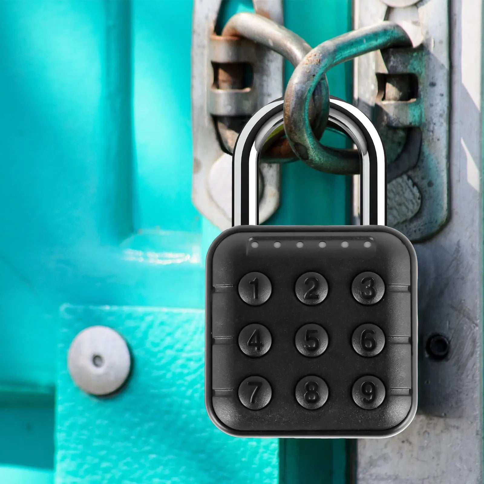 Keyless Combination Locker Lock 6 Digit Codes Padlock for Outdoor Easy Use Pad Lock with Code for Gym School Locker Fence