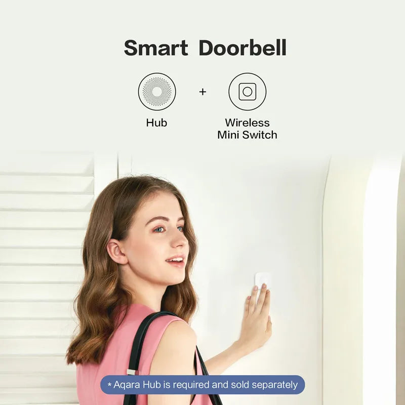 Aqara Sensor Smart Wireless Mini Switch Key Zigbee Connection Remote One Key Control Button Home Security Mihome Homekit