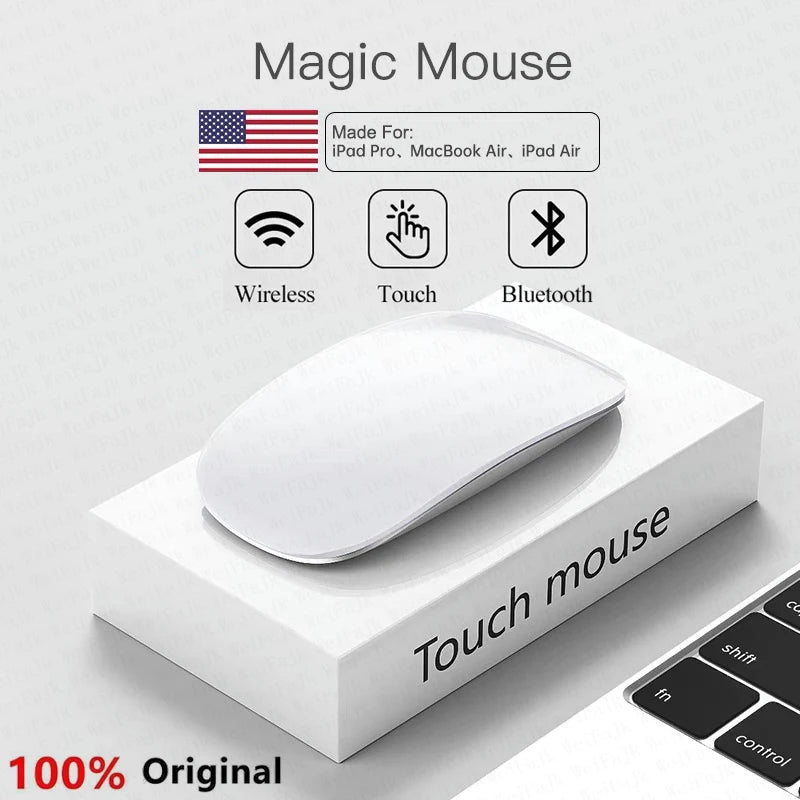 For Apple Original Wireless Bluetooth Touch Magic Mouse For Macbook Pro Air Mini Laptop Tablet PC iPad Gaming Ergonomico Mouse