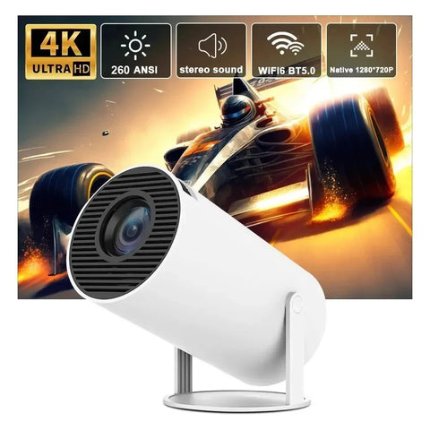 Portable Projector Office Home Theater Video Mini HY300 Android Wifi Smart Projector for iPhone Samsung Phone 1280 720P Full HD