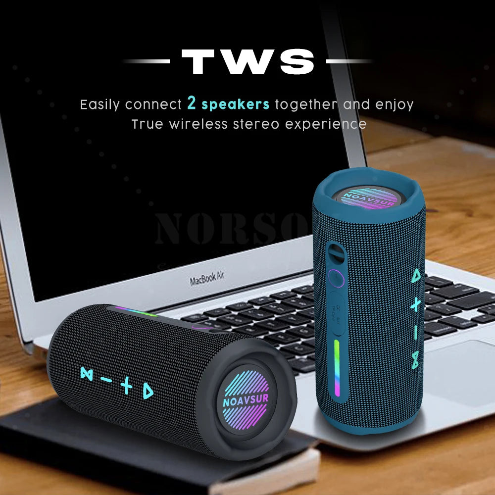 New 2023 Products Mini Portable TWS Stereo Super Bass IPX7 Waterproof Bluetooth Speakers Outdoor Loud BT Speaker with Subwoofer