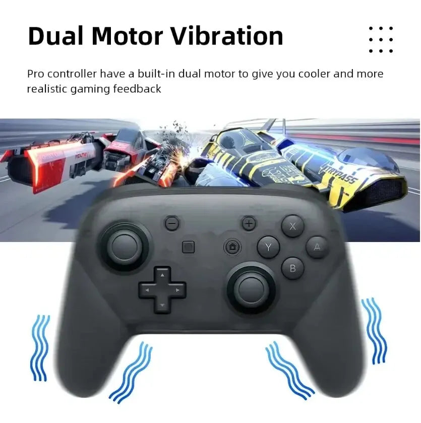 Wireless Bluetooth Gamepad for Switch Pro Controller Wake Function Joystick 6-Axis Gyro Handle HD Vibration for PC Game Console