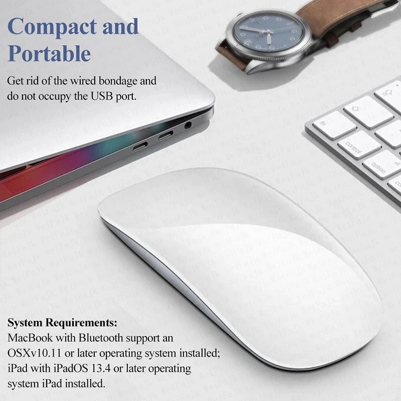 For Apple Original Wireless Bluetooth Touch Magic Mouse For Macbook Pro Air Mini Laptop Tablet PC iPad Gaming Ergonomico Mouse