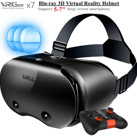 Original VRG X7 VR Virtual Reality VR Glasses Box Google Cardboard VR Headset Helmet 3D GLASSES for IOS Android 5-7" Smartphone