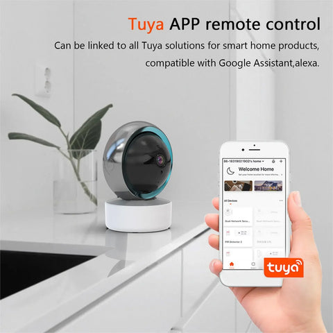 Tuya 3MP WiFi IP Camera AI Human Detect Color Night Vision Surveillance Camera Smart Life Baby Monitor Smart Home Baby Monitor