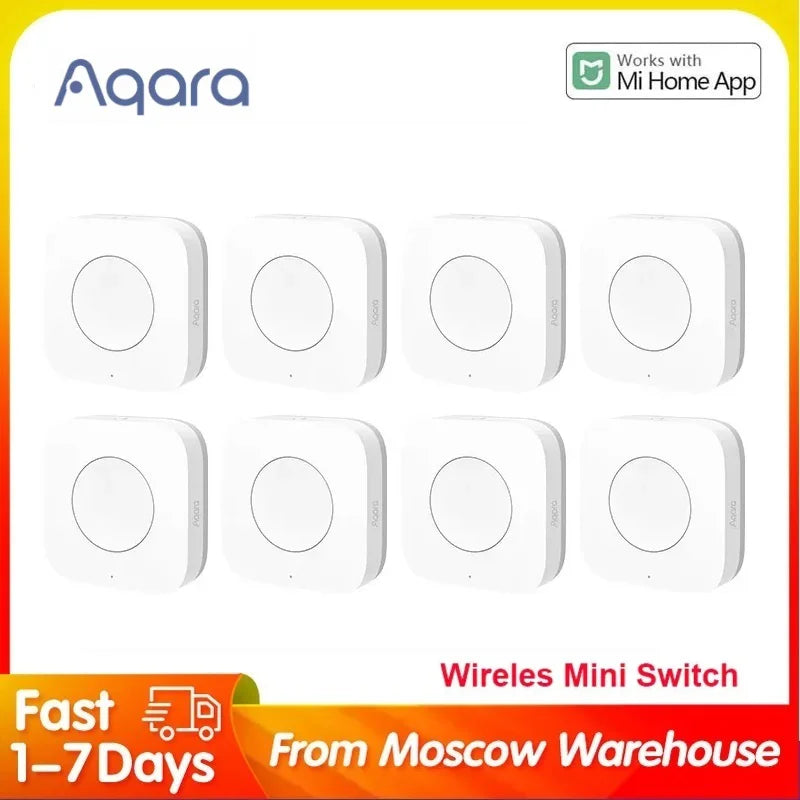 Aqara Wireless Mini Switch Zigbee Sensor One Key Control Button Smart Remote Control Home Automation for Xiaomi Mi Home APP