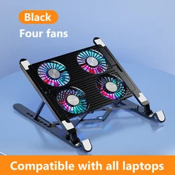 Splicing Stable Foldable Notebook Riser Portable Tablet Stand 7 Gears Adjustable Laptop Cooling Pads With Fan 2023